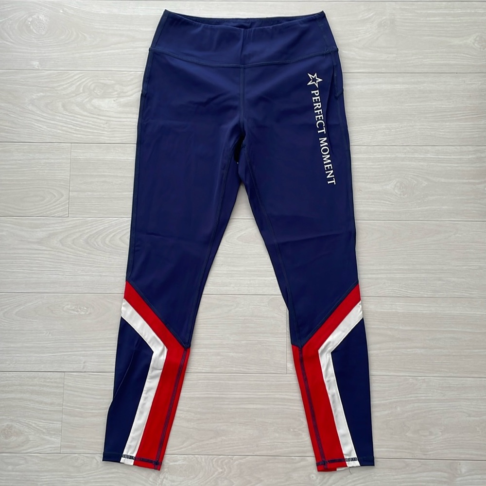 Perfect Moment Blue Compression Leggings